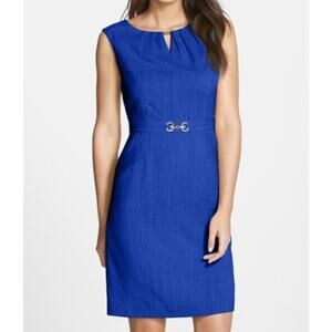 Eileen Tracy Kenya Embellished Woven Sheath Dress Women’s Size 8